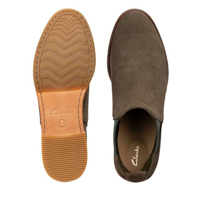 Clarks Clarkdale Arlo Gležnarji Ženske Temno Olivno Zelene | CLK308OZV