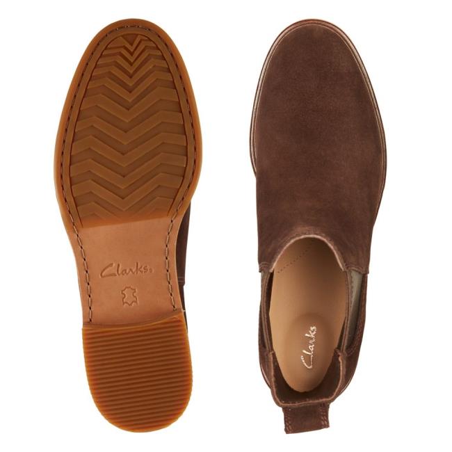 Clarks Clarkdale Arlo Čevlji Chelsea Ženske Temno Rjave | CLK491TVW