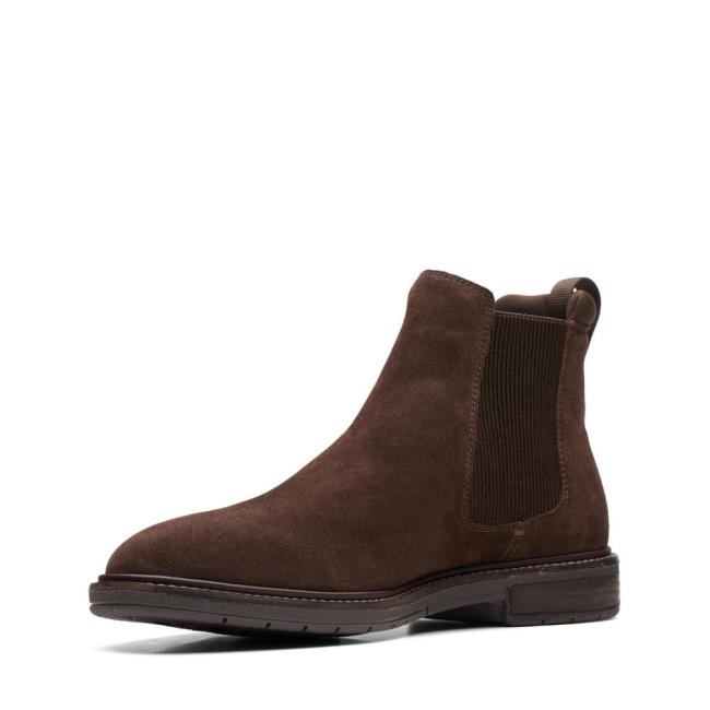 Clarks Clarkdale Hall Čevlji Chelsea Moški Temno Rjave | CLK019EYT