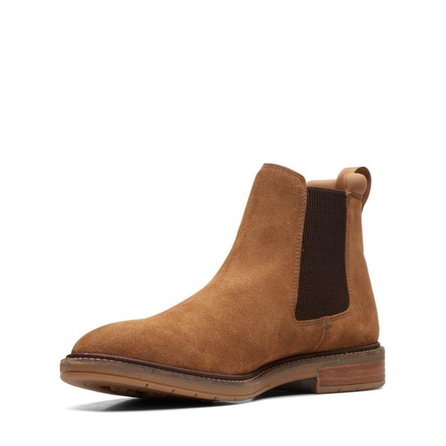 Clarks Clarkdale Hall Čevlji Chelsea Moški Rjave | CLK352VDP