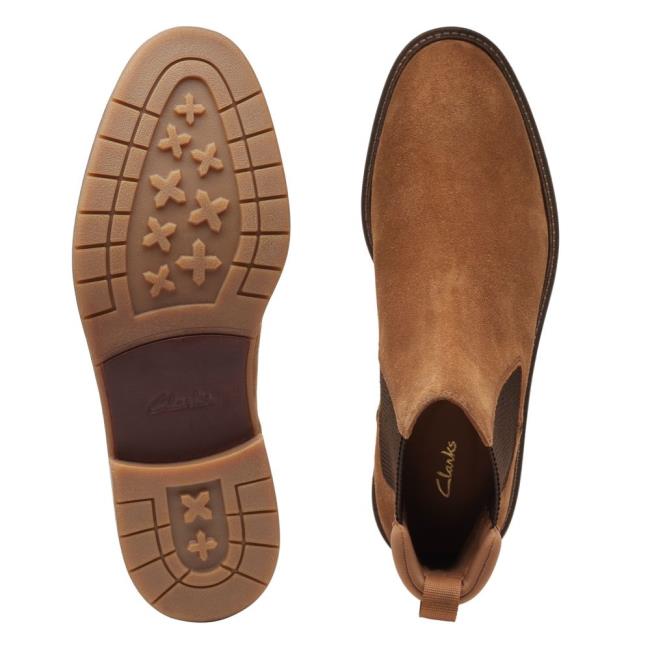 Clarks Clarkdale Hall Čevlji Chelsea Moški Rjave | CLK352VDP