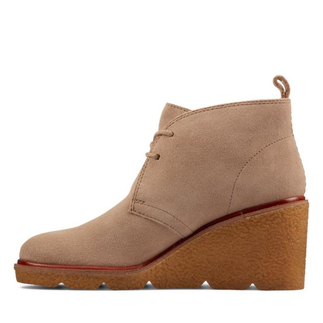 Clarks Clarkford DBT Gležnarji Ženske Rjave | CLK635QDG