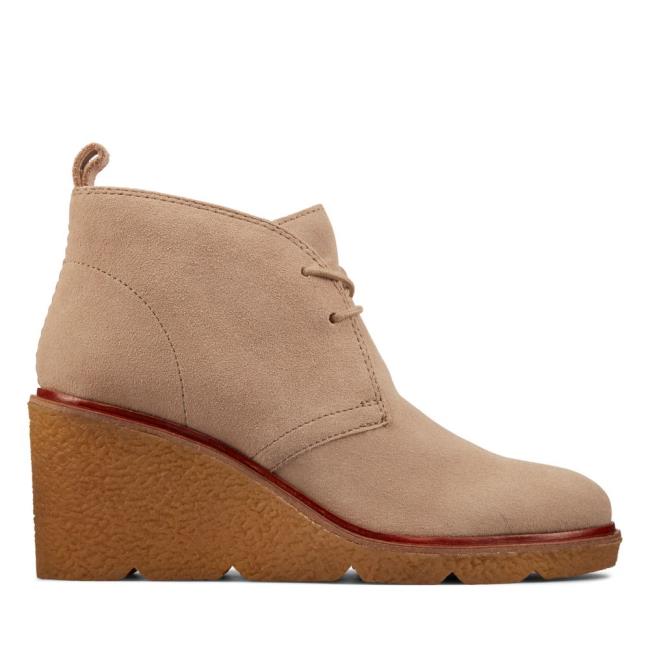 Clarks Clarkford DBT Gležnarji Ženske Rjave | CLK635QDG