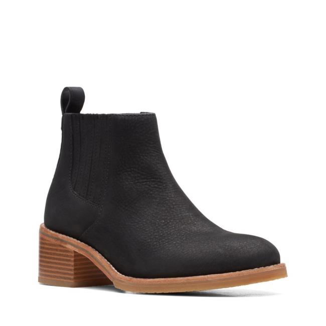 Clarks Cologne Top Gležnarji Ženske Črne | CLK017JVI