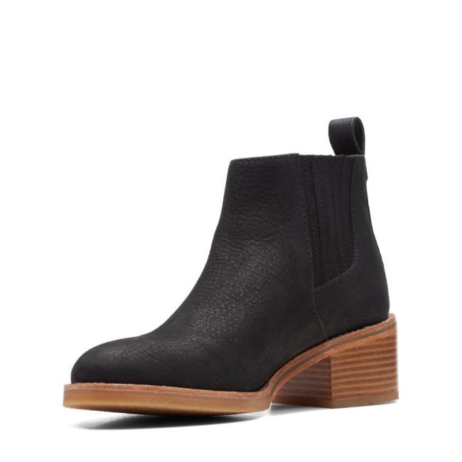 Clarks Cologne Top Gležnarji Ženske Črne | CLK017JVI