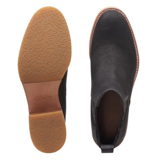 Clarks Cologne Top Škornji S Peto Ženske Črne | CLK920AJI