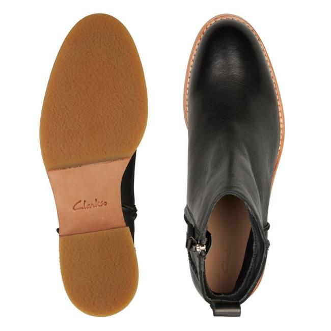 Clarks Cologne Zip Gležnarji Ženske Črne | CLK438DWU