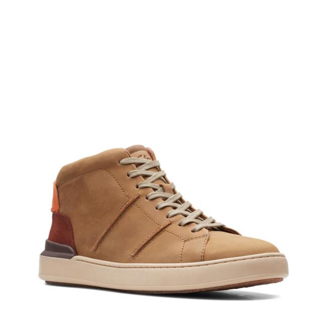 Clarks CourtLite Hi Originals Škornji Moški Temno Rjave | CLK975NSG