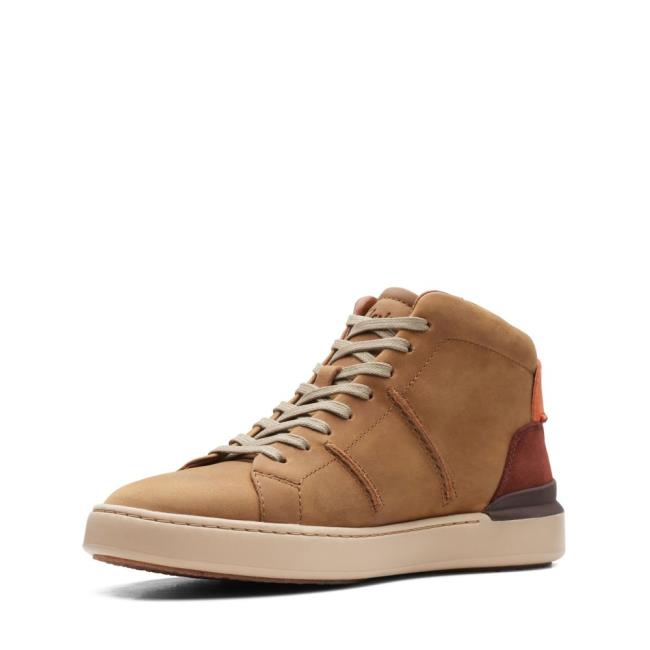 Clarks CourtLite Hi Originals Škornji Moški Temno Rjave | CLK975NSG