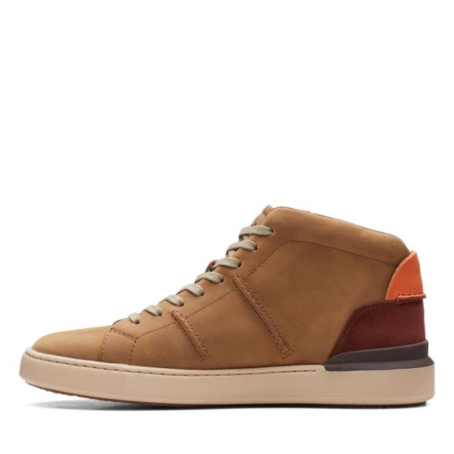 Clarks CourtLite Hi Originals Škornji Moški Temno Rjave | CLK975NSG