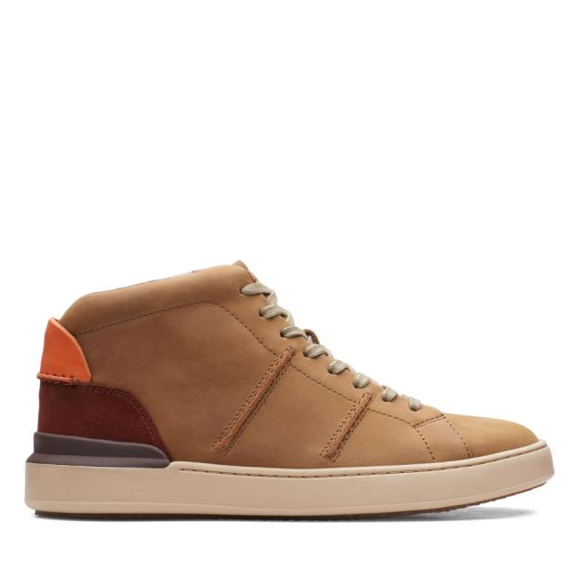 Clarks CourtLite Hi Originals Škornji Moški Temno Rjave | CLK975NSG