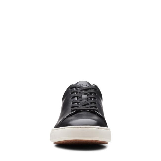 Clarks CourtLite Lace Črne Čevlji Moški Črne | CLK542UKD