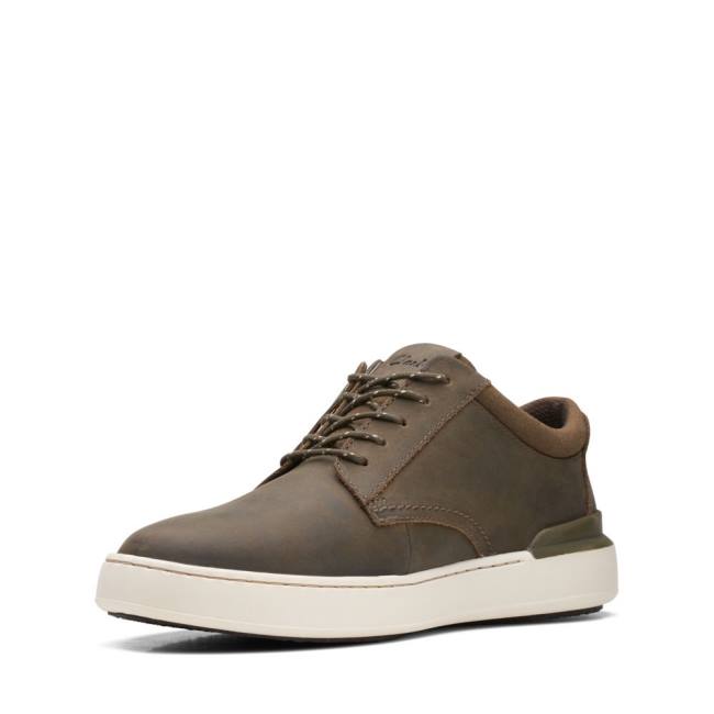 Clarks Court Lite Derby Superge Moški Olivno Zelene | CLK471BQV