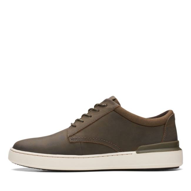 Clarks Court Lite Derby Superge Moški Olivno Zelene | CLK471BQV