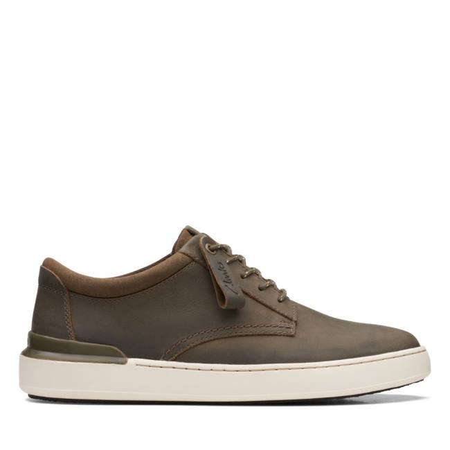 Clarks Court Lite Derby Superge Moški Olivno Zelene | CLK471BQV