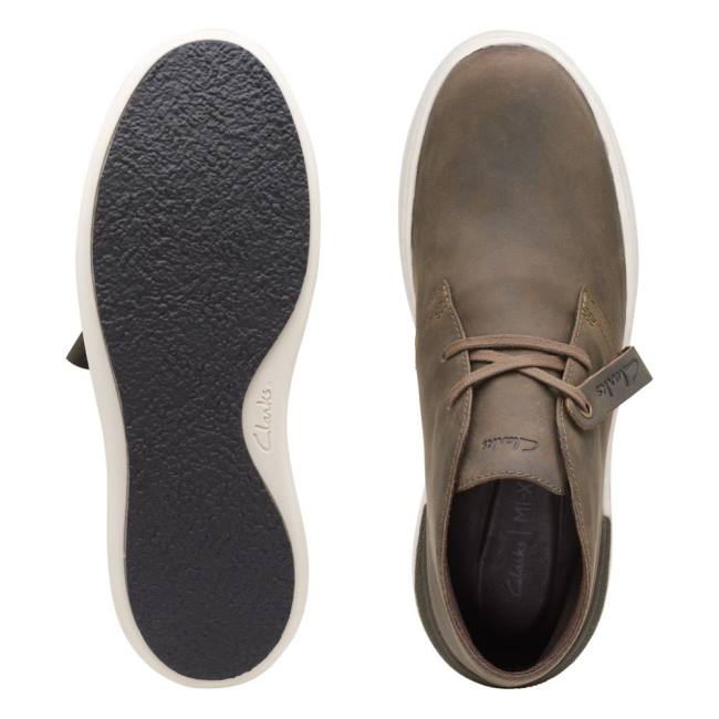 Clarks Court Lite Desert Gležnarji Moški Olivno Zelene | CLK598GSB