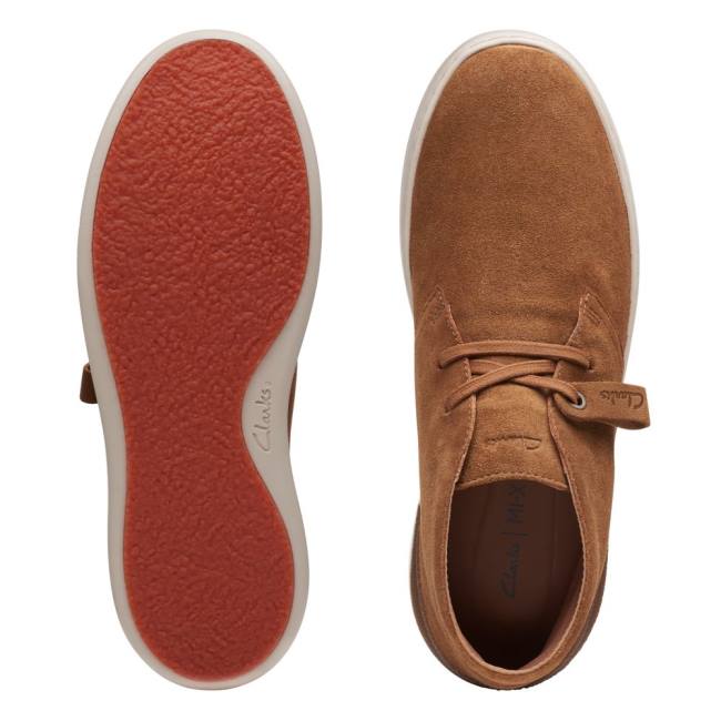 Clarks Court Lite Desert Gležnarji Moški Rjave | CLK739VWY