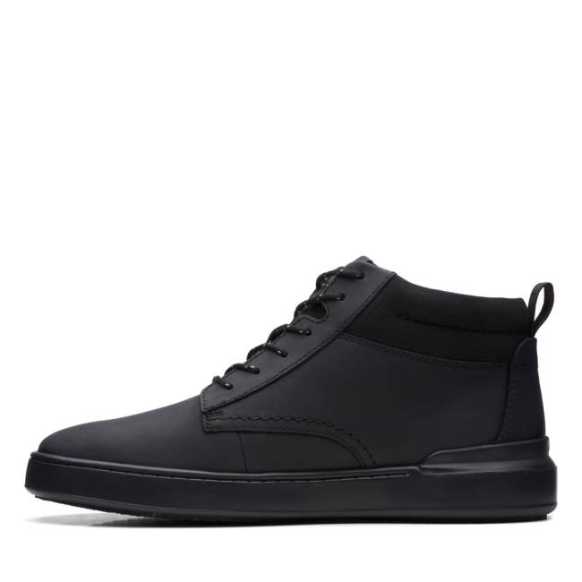 Clarks Court Lite Mid Gležnarji Moški Črne | CLK015XZE