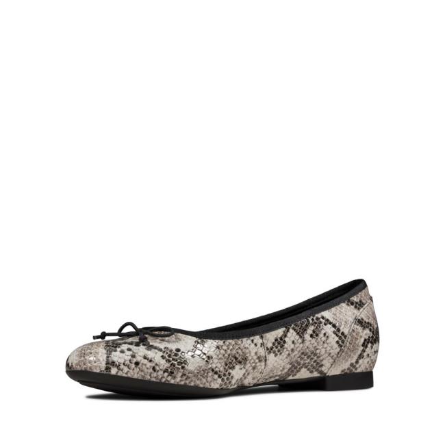 Clarks Couture Bloom Ravni Čevlji Ženske Sive Kača | CLK456RPE