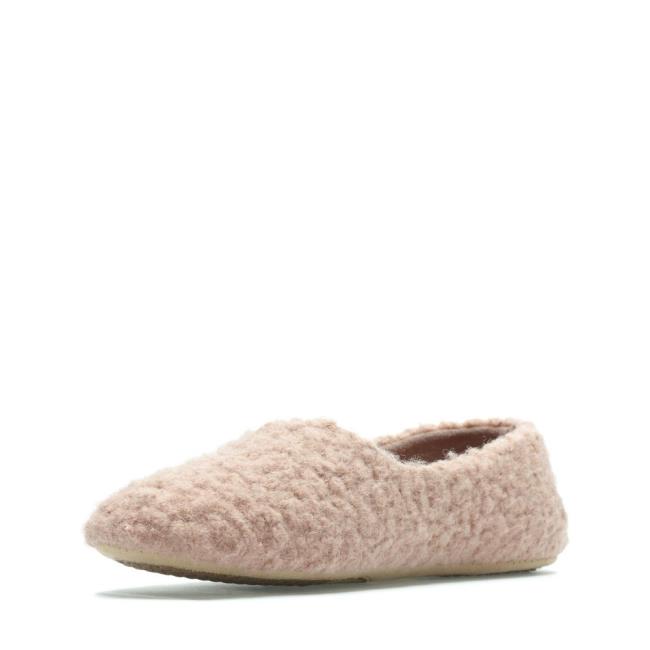 Clarks Cozily Curl Copati Ženske Roza | CLK793AXE