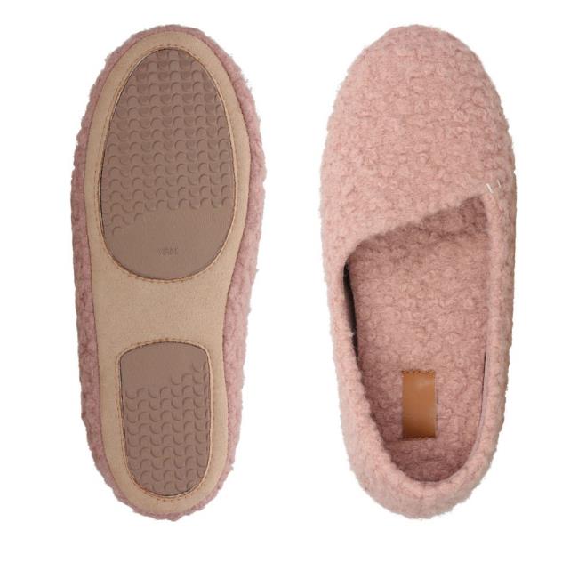 Clarks Cozily Curl Copati Ženske Roza | CLK793AXE