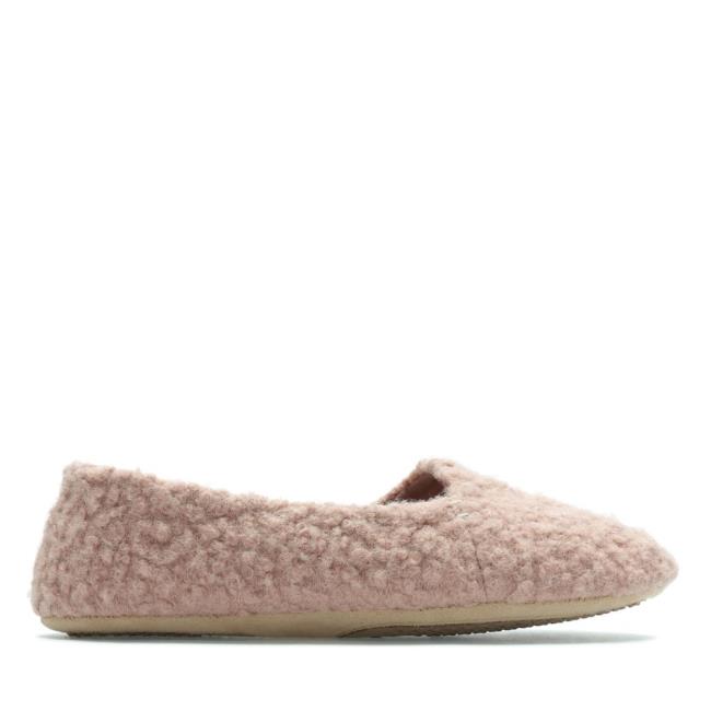 Clarks Cozily Curl Copati Ženske Roza | CLK793AXE