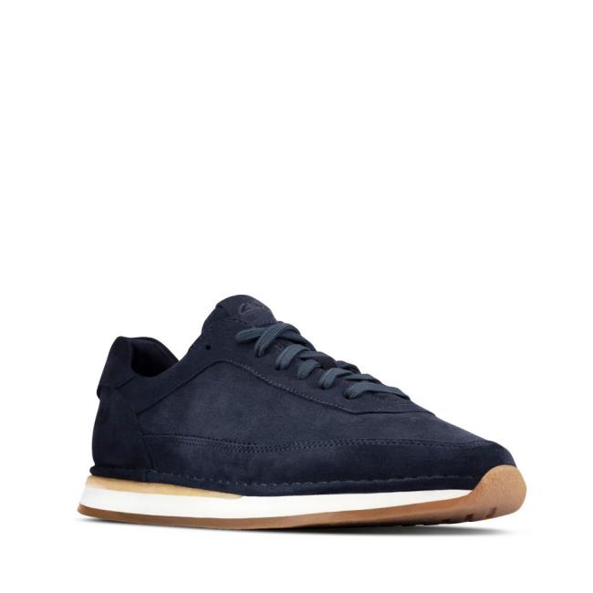 Clarks Craft Run Lace Superge Moški Temno Modre | CLK946ABC