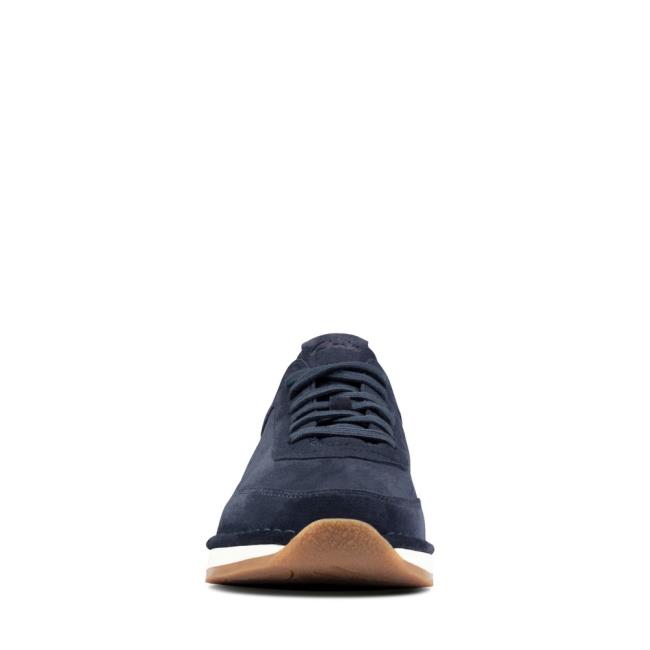 Clarks Craft Run Lace Superge Moški Temno Modre | CLK946ABC