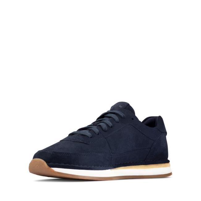 Clarks Craft Run Lace Superge Moški Temno Modre | CLK946ABC