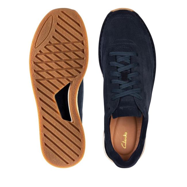 Clarks Craft Run Lace Superge Moški Temno Modre | CLK946ABC