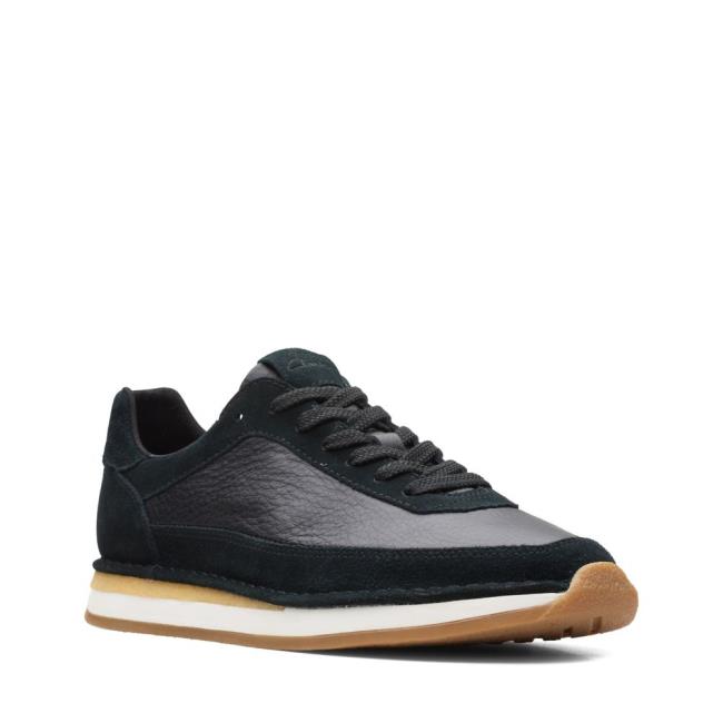 Clarks Craft Run Lace Superge Moški Črne | CLK768WTK