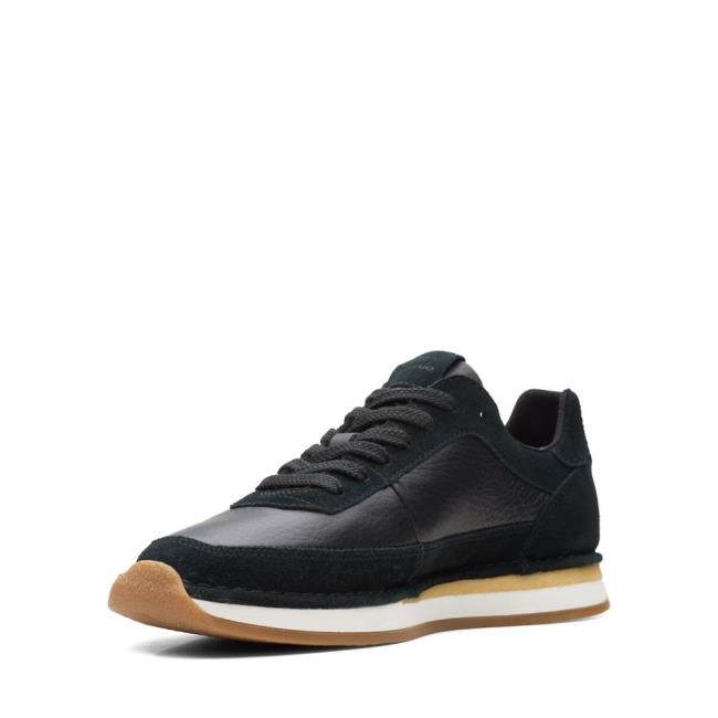 Clarks Craft Run Lace Črne Čevlji Moški Črne | CLK126WFY