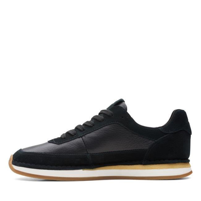 Clarks Craft Run Lace Črne Čevlji Moški Črne | CLK126WFY