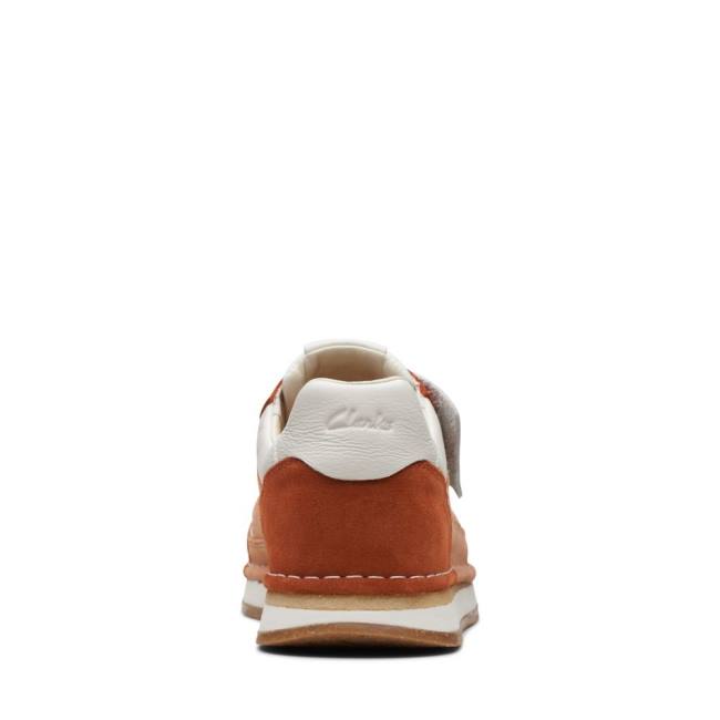 Clarks Craft Run Tor Superge Moški Bele Oranžne | CLK691KJF