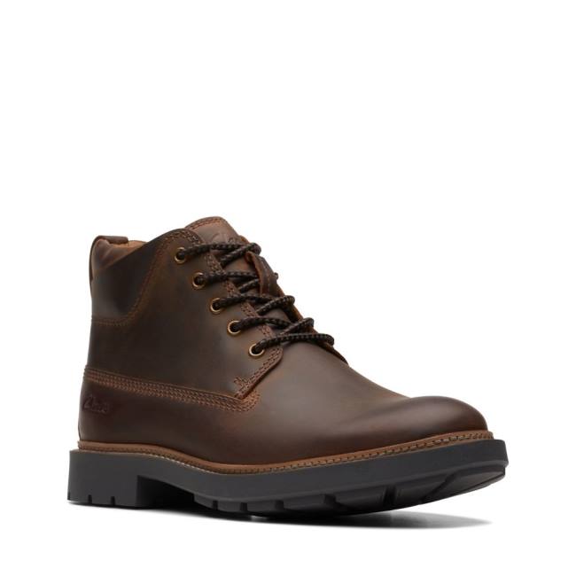 Clarks Craftdale 2 Mid Gležnarji Moški Temno Rjave | CLK382PZW