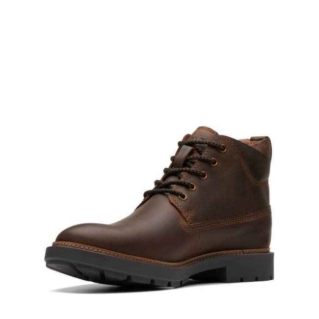 Clarks Craftdale 2 Mid Gležnarji Moški Temno Rjave | CLK382PZW