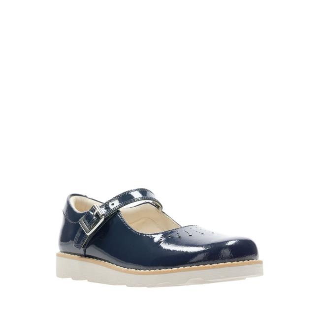 Clarks Crown Jump Kid Modne Superge Dekleta Temno Modre | CLK630EZQ