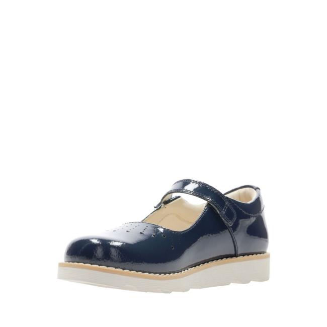 Clarks Crown Jump Kid Modne Superge Dekleta Temno Modre | CLK630EZQ