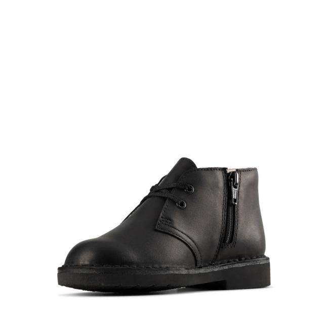 Clarks Desert Boot 2 Kid Originals Škornji Dekleta Črne | CLK014TRH