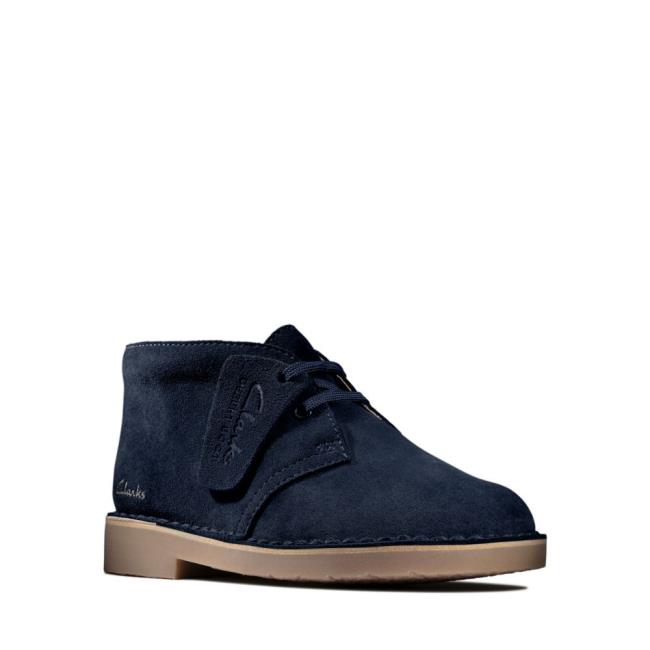 Clarks Desert Boot 2 Kid Originals Škornji Dekleta Temno Modre | CLK537ACZ