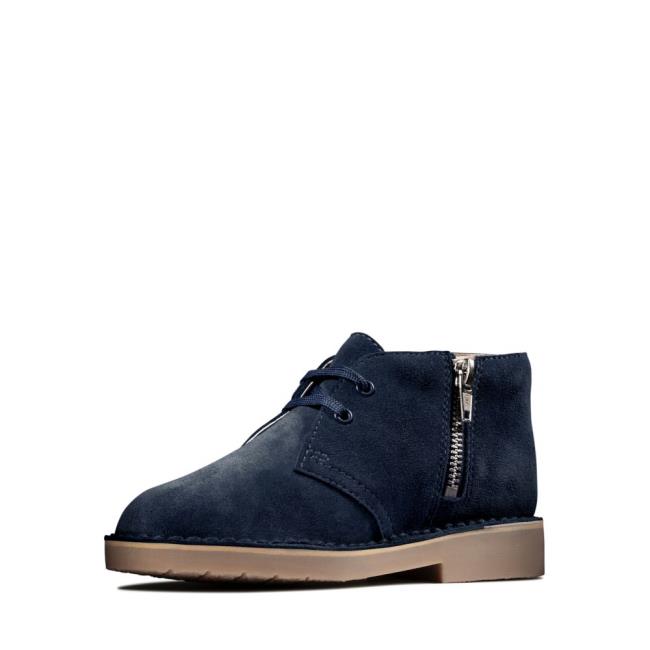 Clarks Desert Boot 2 Kid Originals Škornji Dekleta Temno Modre | CLK537ACZ