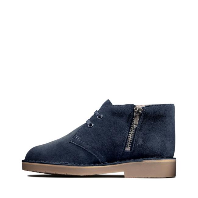 Clarks Desert Boot 2 Kid Originals Škornji Dekleta Temno Modre | CLK537ACZ