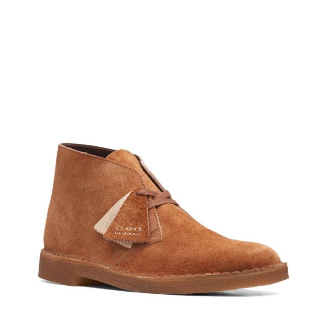 Clarks Desert Boot Classic Desert Gležnarji Moški Ginger Hairy Sde | CLK178FWD