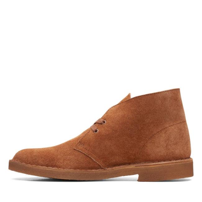 Clarks Desert Boot Classic Desert Gležnarji Moški Ginger Hairy Sde | CLK178FWD