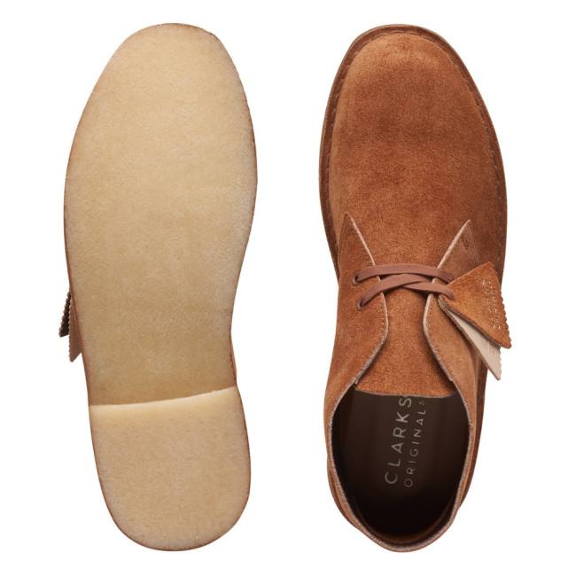 Clarks Desert Boot Classic Desert Gležnarji Moški Ginger Hairy Sde | CLK178FWD