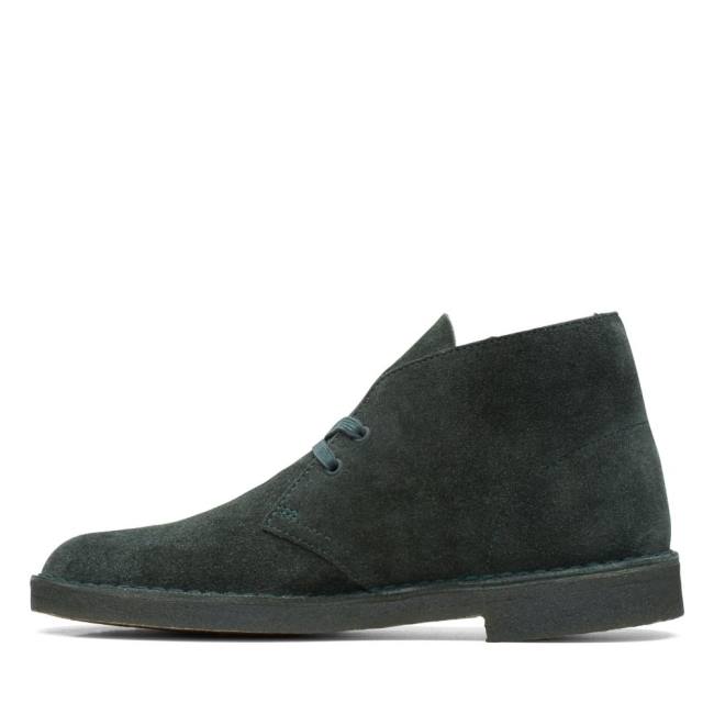 Clarks Desert Boot Classic Desert Gležnarji Moški Zelene | CLK419IYQ