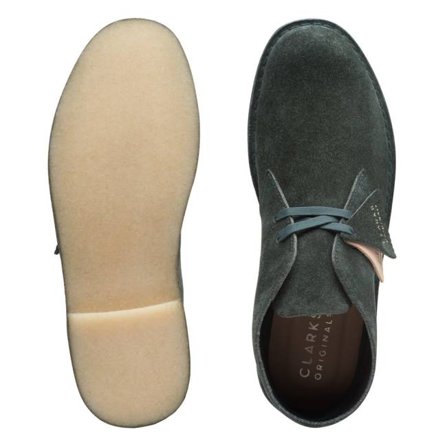 Clarks Desert Boot Classic Desert Gležnarji Moški Zelene | CLK419IYQ