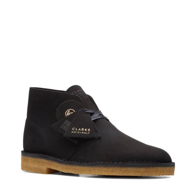 Clarks Desert Boot Classic Desert Gležnarji Moški Črne | CLK564ALF