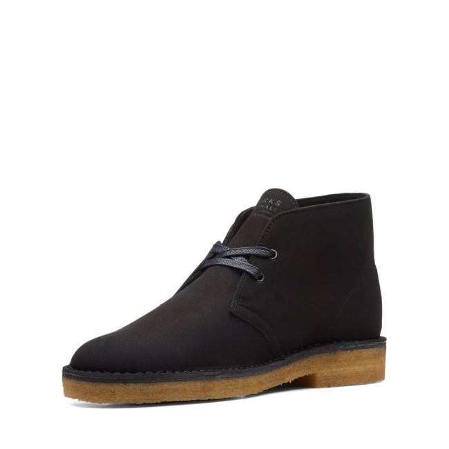 Clarks Desert Boot Classic Desert Gležnarji Moški Črne | CLK564ALF