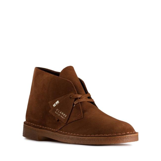 Clarks Desert Boot Classic Desert Gležnarji Moški Cola Suede | CLK571KCU